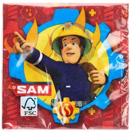 Amscan International Fireman Sam 9902177 Napkins 33 cm