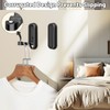 Folding Wall Hooks,2Pcs Black Heavy Duty Wall Hook Folding Coat