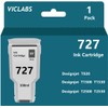 VicLabs 727 Ink Cartridges Replacement for HP 727 F9J80A Ink