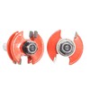 Sinoprotools Adjustable Tongue and Groove Router Bit Set 1/2" Shank,2