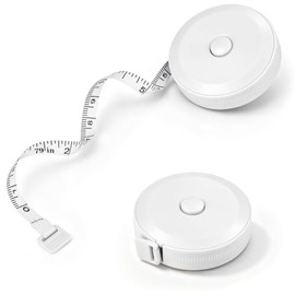2 Piezas Cinta Métrica Portátil, Cinta Métrica Corporal Suave Retráctil