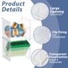 2 x Plastic Tea Box, Tea Storage, Stackable, Clear Tea