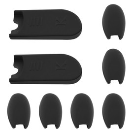 YINETTECH 2 sets of thumb rests for saxophone, suitable for alto, tenor and soprano saxophones, 2 finger rests, 6 small side button pads, black