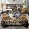 Sleepwish Gold Wolves Comforter Set Twin Size Bed Set 4