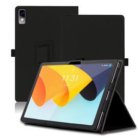 Case for BYYBUO SmartPad A10_L 10.1 inch, BYYBUO SmartPad A10_L Tablet Case, Folding Stand Protective Cover with Pencil Holder and Wrist Strap, Full Protection. (Black)