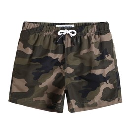 MaaMgic Boys Swim Trunks Swim Shorts Toddler Bathing Suit Quick Dry Beach Board Shorts for All Ages,Camo,14-16 Years