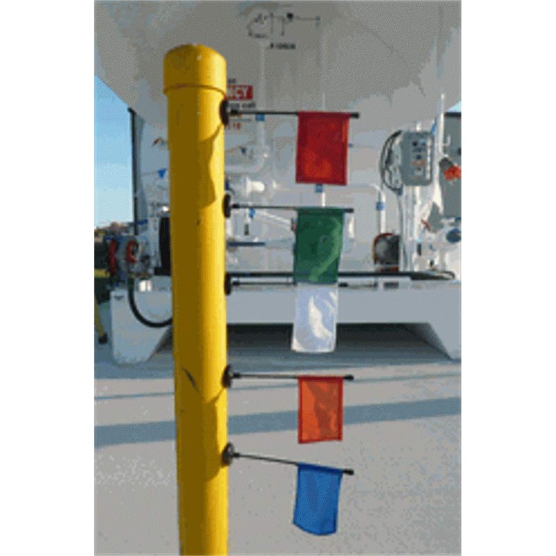 Orange Car Flag with Magnetic Base and Flexible Flag Pole