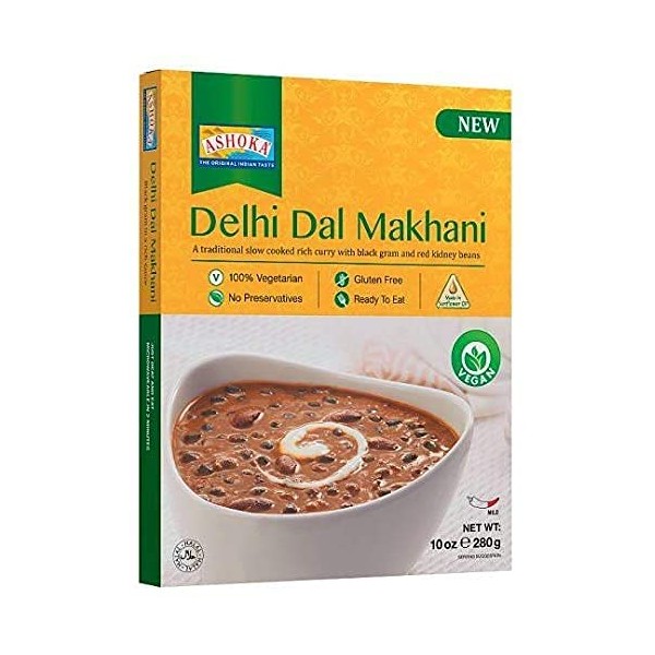 Ashoka Ready Meals Heat&Eat - Dal Makhani 280G Pack of 10