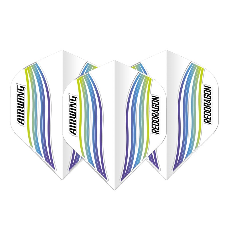 RED DRAGON Airwing Unique Moulded Blue Wave Standard Dart Flights
