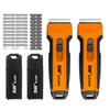 XW 2-Pack Razor Blade Scraper with 4 Spare Blades in