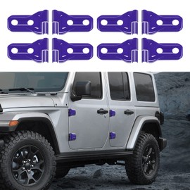 RT-TCZ Door Hinge Cover Trim for Jeep,Front Door Rear Door Hinges Exterior Decoration Accessories for Jeep Wrangler JLU 4-Door & Gladiator JT 2018-2024,8Pack (Purple)