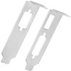 APUXON 120mm Low Profile Half Height Bracket HDMI + DVI