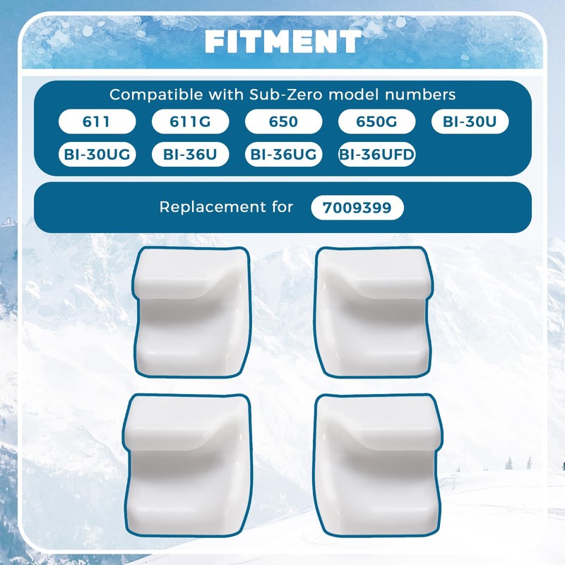 HECASA 7009399 Freezer Basket Retainer Compatible with Sub Zero 611