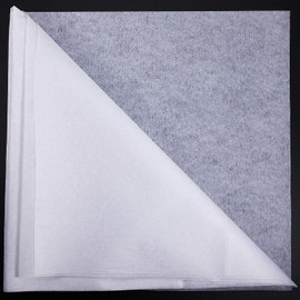 Fusible Cut Fabric Non-Woven Iron-On Easy Meltable Iron On Cut Fabric for Sewing Crafts (Black, 90 cm Wide x 3 Metres)