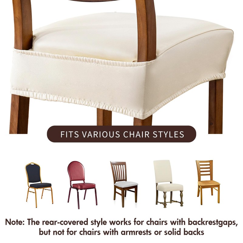 YUEANG Waterproof Seat Covers for Dining Room Chairs Set of