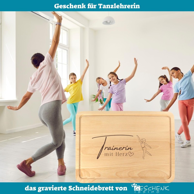 Trainer with Heart Gift - Premium Wooden Chopping Board 30