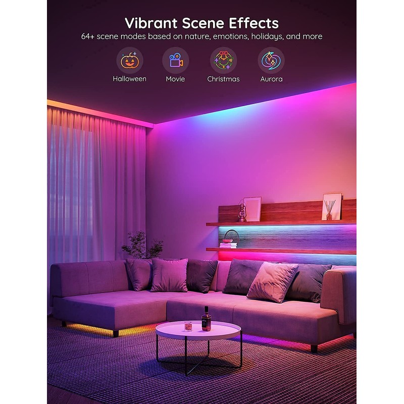 Govee RGBIC LED Light 5m, Alexa and Google Assistant Compatiable