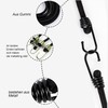 Pack of 10 Mini Rubber Tie Down Straps with Hooks
