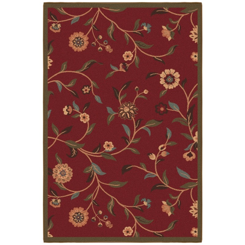 Ottomanson 3'3" x 4'7" Rugs for Living Room Floral Area