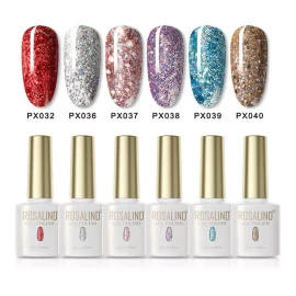 Rosalind Juegos De Esmaltes De Uñas De Gel De 6 Piezas, Kit De Manicu