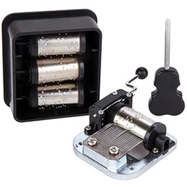 Kit de herramientas mecánicas para construir tu propia caja de música con manivela de Kikkerland, canciones personalizadas, regalos para amantes de la