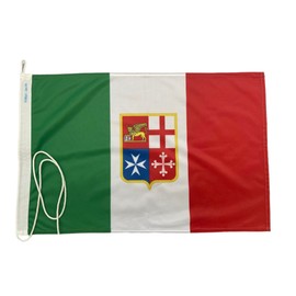 NS BANDIERE Bandiera Marina Mercantile Italiana da Barca cm 40x60 in Tessuto Nautico di 130gr. m²