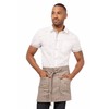 Chef Works Unisex Seattle Half Bistro Apron, Taupe, One Size