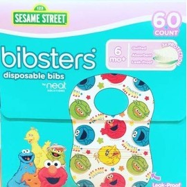 SESAME STREET Sesame Street Bibsters Disposable Aprons bibstes, Pack of 60