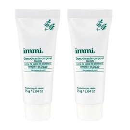 IMMI Desodorante Natural Niaouli (menta) en tubo depresible de 75 grs. 2 Piezas