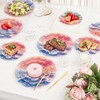 ejonirinjonir EI 60pcs Disposable Plastic Plates Pink and Blue Heavy