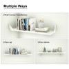SPOROOT Floating Shelf Bracket, White, Shelf Angle Bracket, Metal Shelf