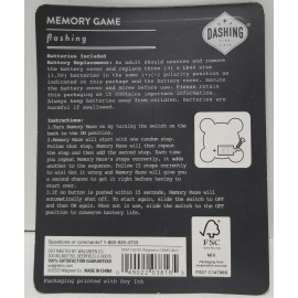 Dashing Fine Gifts Memory Game Flashing Ages 6+ (LOC PEG G-8)