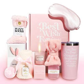 Regalos de Cumpleaños para Mujeres, Paquete de Cuidado Personal para mujeres, Regalos para Mujer Amiga Mama Esposa, Regalo San Valentin Caja de Rgalo Aniversario (rosa)