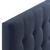 Ergode Emily Button Tufted Linen Fabric Upholstered Full Headboard |