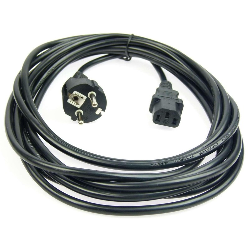 Adam Hall 5 m IEC Power Cable Black 3 x