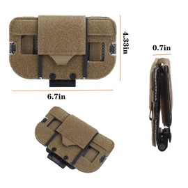 Tactical Vest Phone Holder, Tactical Admin Phone Pouch for Vest MOLLE Platform Board Cell Phone Carrier Holder (CB)