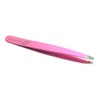 BEXXIA Slanted Eyebrow Tweezers, Pink, Professional Precision Hair Removal Tool