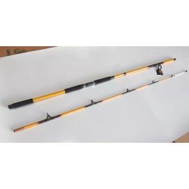 AMERICAN SPIRIT Nite Stick Spinning Rod 12' 2PC Glow Tip Yellow