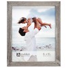 Malden International Designs 8x10 Gray Distressed Linear Picture Frame