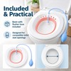 Foldable Sitz Bath Basin for Toilet Seat – Portable Plastic