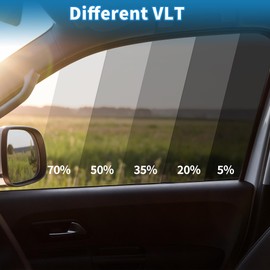 A ABSOPRO Car Window Tint Film Chameleon 20'' Inch x 10ft Heat UV Blocking Sun Protection Anti-Glare Privacy Film Purple Red Blue VLT 78% IRR 63% UVR 99.5%