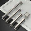 Asidrama 5 Pack 5 Inch(128mm) Brushed Satin Nickel Kitchen Cabinet