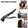 VOCOSTE Nail Clippers Portable Black Stainless Steel Nail Clippers for