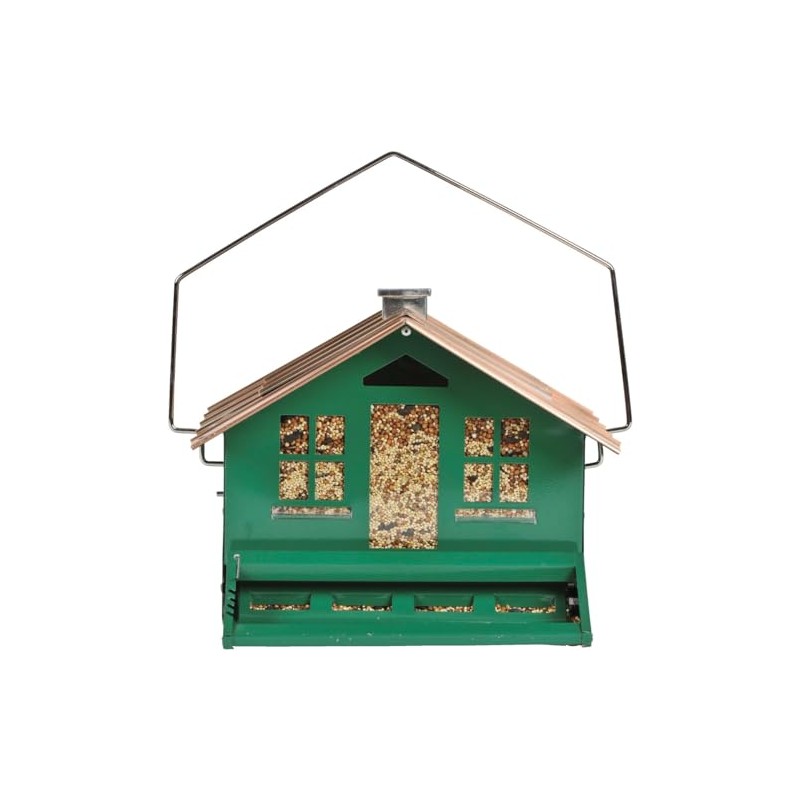 Perky-Pet 339-1SR Squirrel-Be-Gone II Home Style Bird Feeder with Chimney,