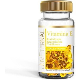 JUVETERNAL |Cápsulas Faciales Vitamina E | 90 cáps| Revitaliza y Regenera la piel| Tonificante