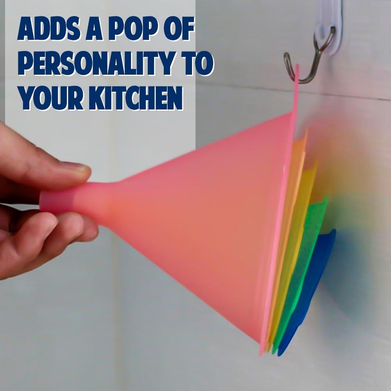 ASPIRE UK 10 Piece Kitchen Funnel Set – Colorful Funnels