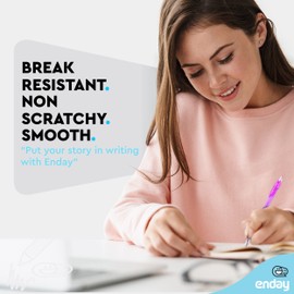 Mechanical 0.9 Lead Pencil & Eraser Refills, Black HB #2 Lead 0.5 Refill White Rubber Latex Free Eraser Refills for Pencil Tops, 2 Packs of 3 Tubes (20 Pieces of Lead & 6 Erasers per Tube) – By Enday