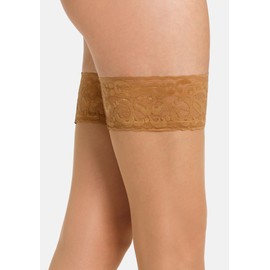 Camano Women's Hold-Up Stockings Pack of 2, Powder Pink
