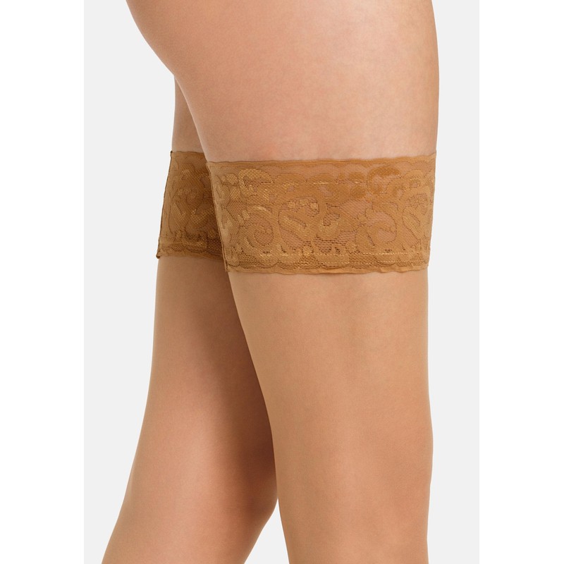 Camano Women's Hold-Up Stockings Pack of 2, Powder Pink