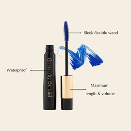 Liquid Blue Mascara - Telescopic Mascara Looks - Gluten Free, Hypoallergenic, Vegan - for Voluminous Lashes EpiLynx by Dr. Liia